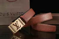 louis vuitton Ceinture cuir auto-ferme 2018 new brown flower